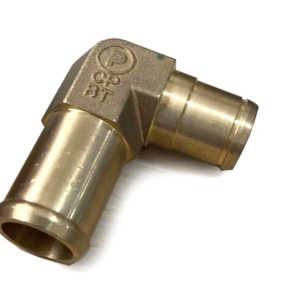 Inch screw thread and Metric thread brass copper material for automobile Elbow of steering gear