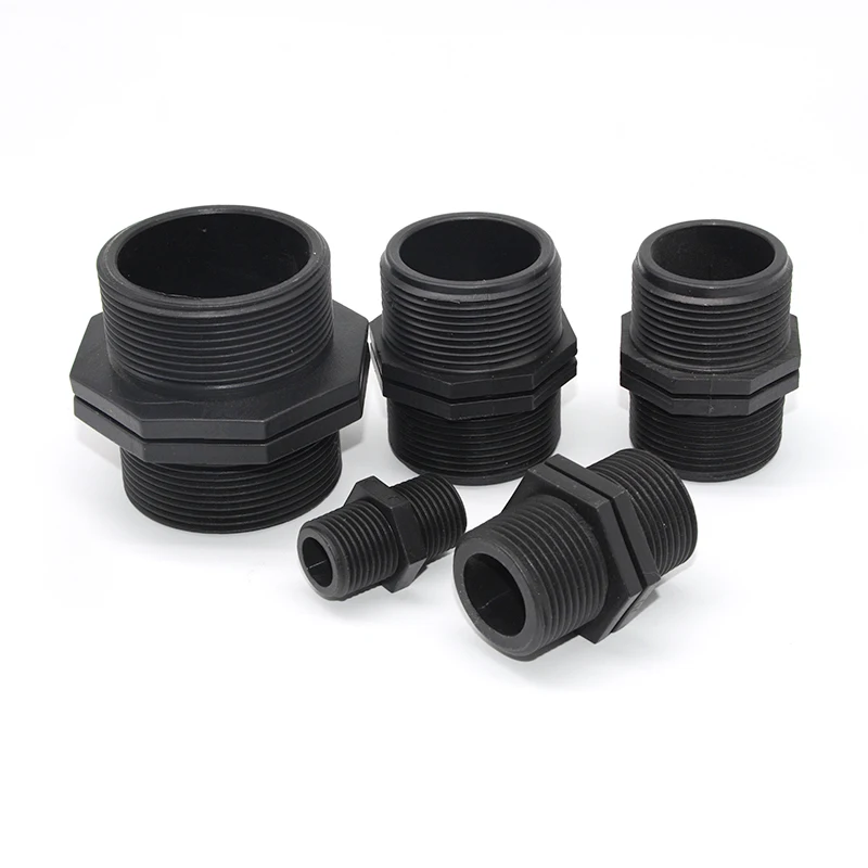 Male thread nipple tube connector for PE pipe rain pipe agriculture irrigation