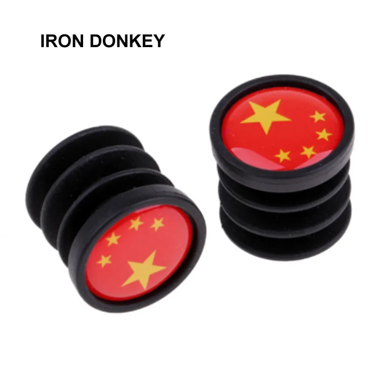 IRONDONKEY Expandable Adjustable Bike Handlebar End Plug Plastic Folding Horizontal Protective Cover for Mountain Bikes
