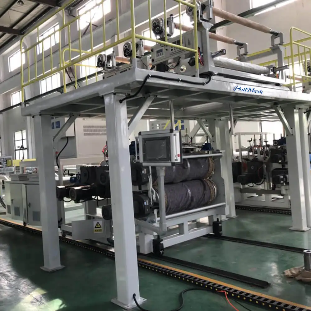 PVC plastic sheet SPC floor extrusion line extruder machine