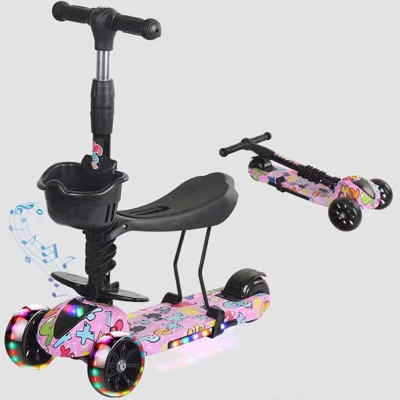 Good Quality Big Wheel Scooter Children 3 Wheels Scooter Kids Bike Kick Scooter