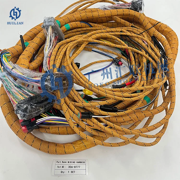 C6.4 C7 Excavator Parts Fuel Injector Nozzle 557-7627 306-8777 3068777 Engine Parts Injector Main Wire Harness for 320D 323D