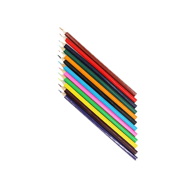 Customized 12 color of pencil set for school art class familty children to