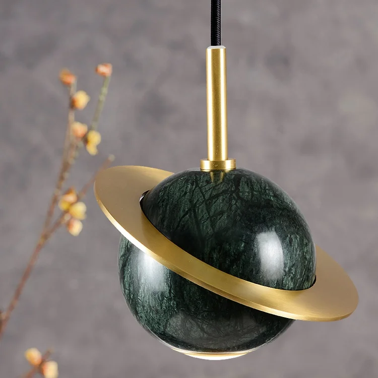 Planet marble living room modern hanging lights glass ball chandelier decorative pendant light JY9045