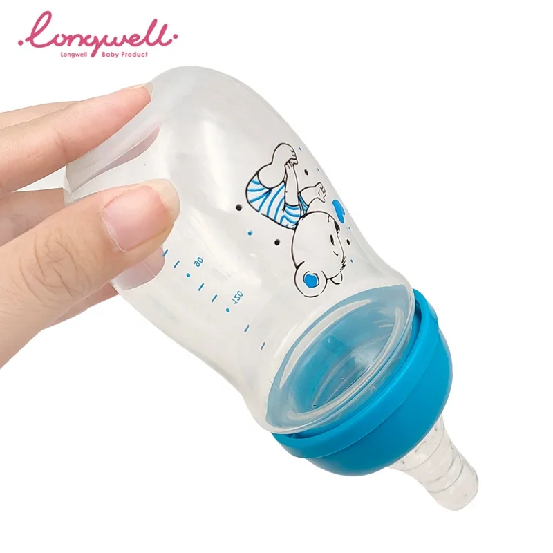 Babies Feeding Bottles PP Food Grade Plastic for Newborn Silicone Nipple Soft Safety Manufacturer Price Hand Free Milk Bottles