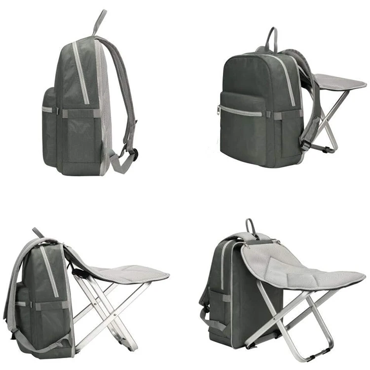 New Function Backpack Stool Combo Camping Backpack Folding with Portable Chair