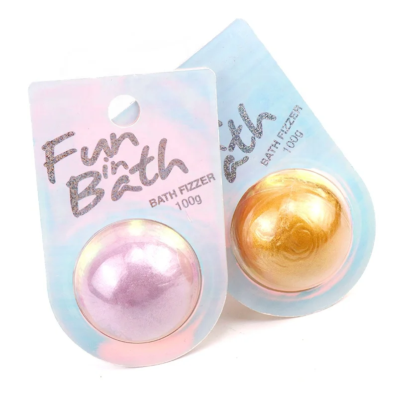 OEM Factory Custom Packing Scent Bubble Spa Vegan natural Colors Plastic Bag Single Bath Bombs