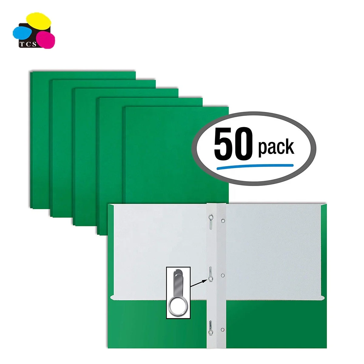 Синяя бумага 2 карманных папки с зубцами 50 упаковок матовая текстура 3 металлическими зажимами для крепления