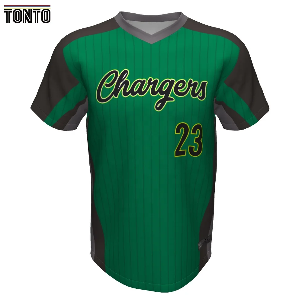 v neck slim fit fashion baseball jersey