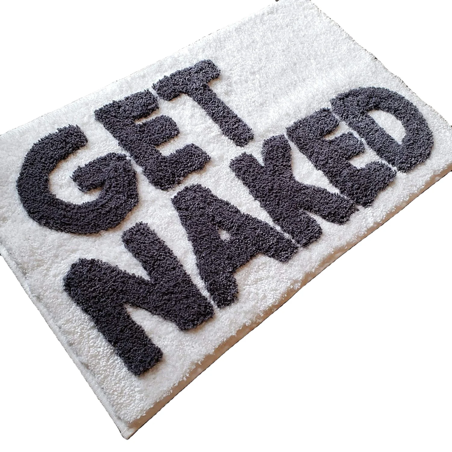 FMT Naked Bath Mat Funny Cute Bathroom Rugs machine washable Rug Shower Funny Bathroom DecorGet Naked Bath Mat Non-Slip Washable