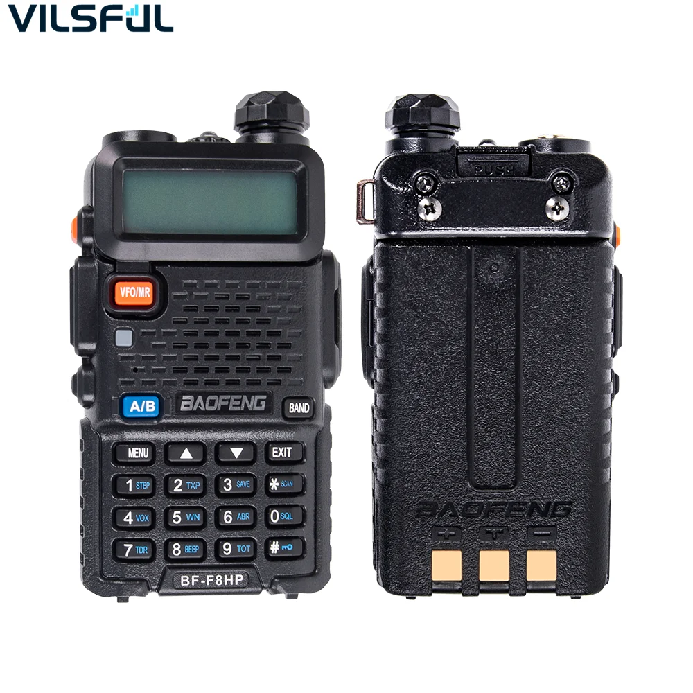 BaoFeng BF-F8HP 8W Dual Band Two-Way Radio VHF UHF Handheld Walkie Talkie US Plug