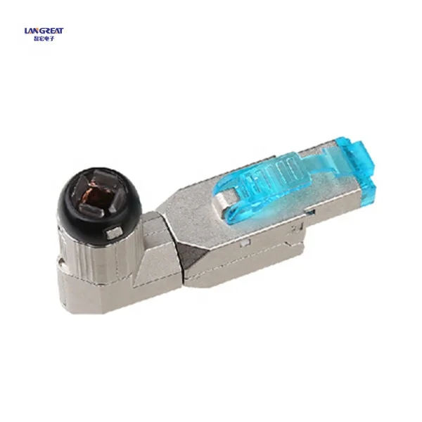 CAT6A 180 degree shielded keystone jack