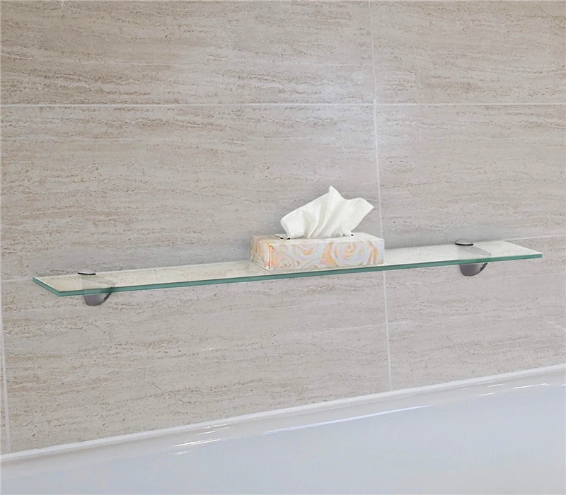 Decorative Glass Display Shelves / Glass Storge with Polished Edge and Shatter-resistant