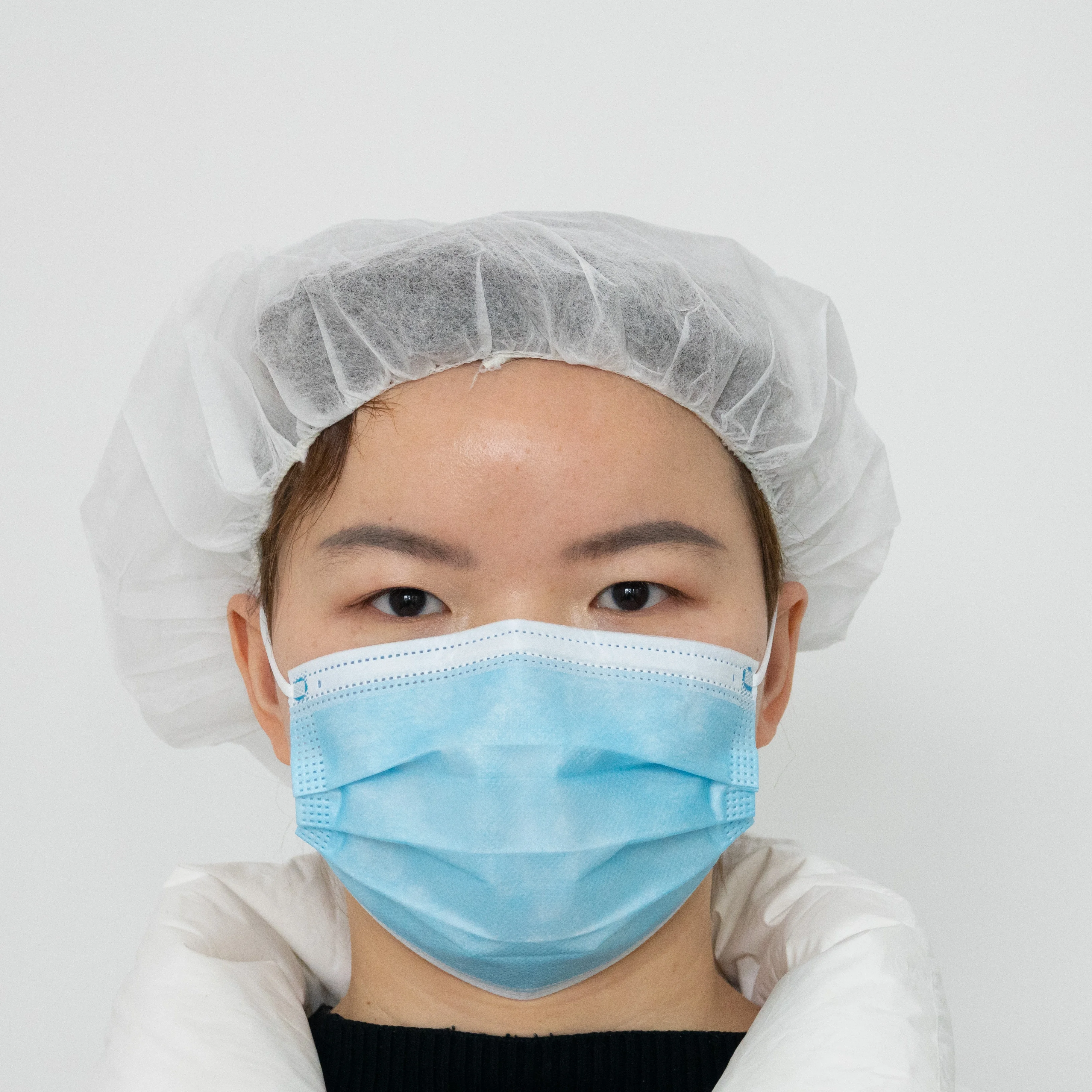 ASTM F2100 Level 1 2 3 surgical face masks nonwoven 3ply disposable medical mask with elastic earloop blue color