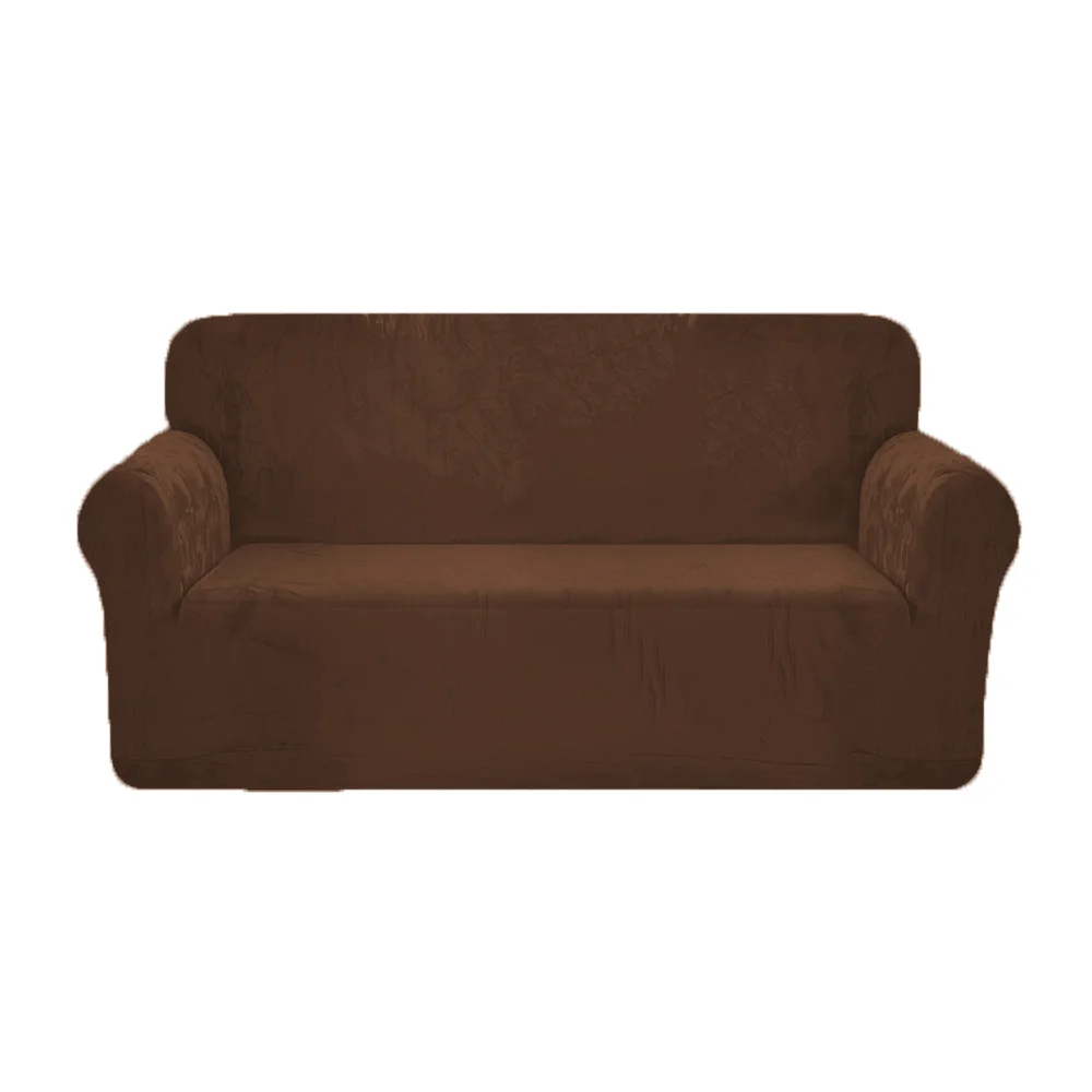 Luxury Velvet Sofa Cover 3 Seat Sofa Slipcover Universal Velvet Stretch Sofa Cover Slipcover Elastic Cover