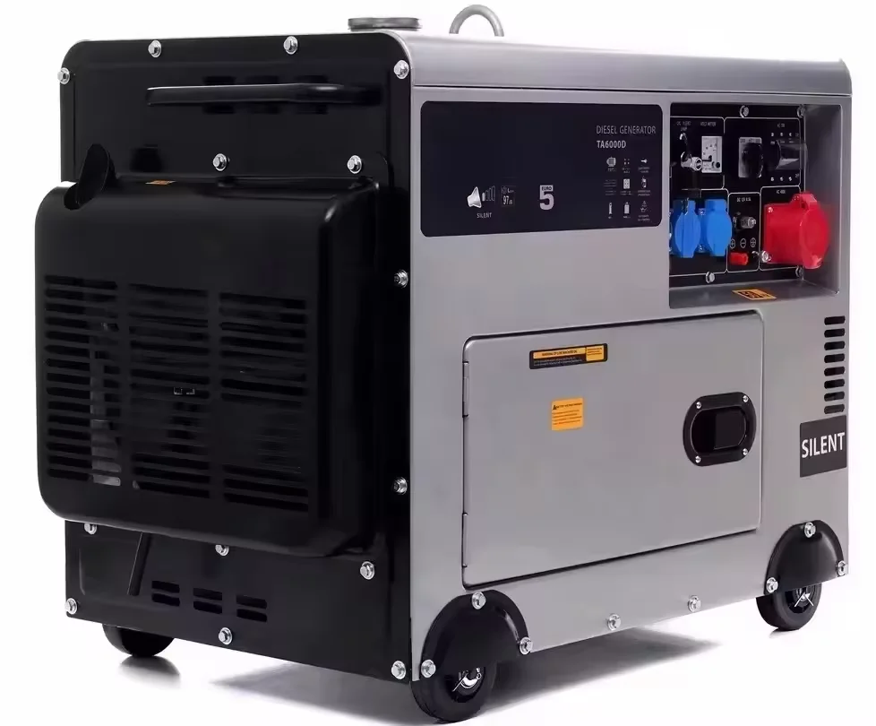 Лидер продаж 2024 5.5KW 6KVA 8KW 10KW Китай заводская цена бесшумный небольшой дизельный генератор