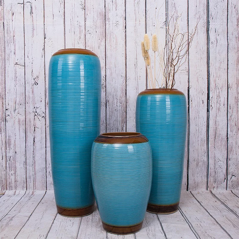 ancient large decorative ceramic floor vase for decor