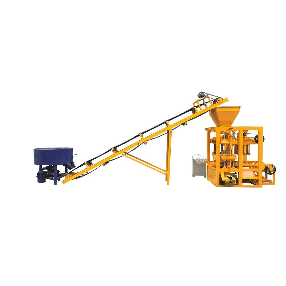 Aiwei good quality and the best selling  bricks making machine QT4-24 Semi-Automatic Block Making Machine for sale