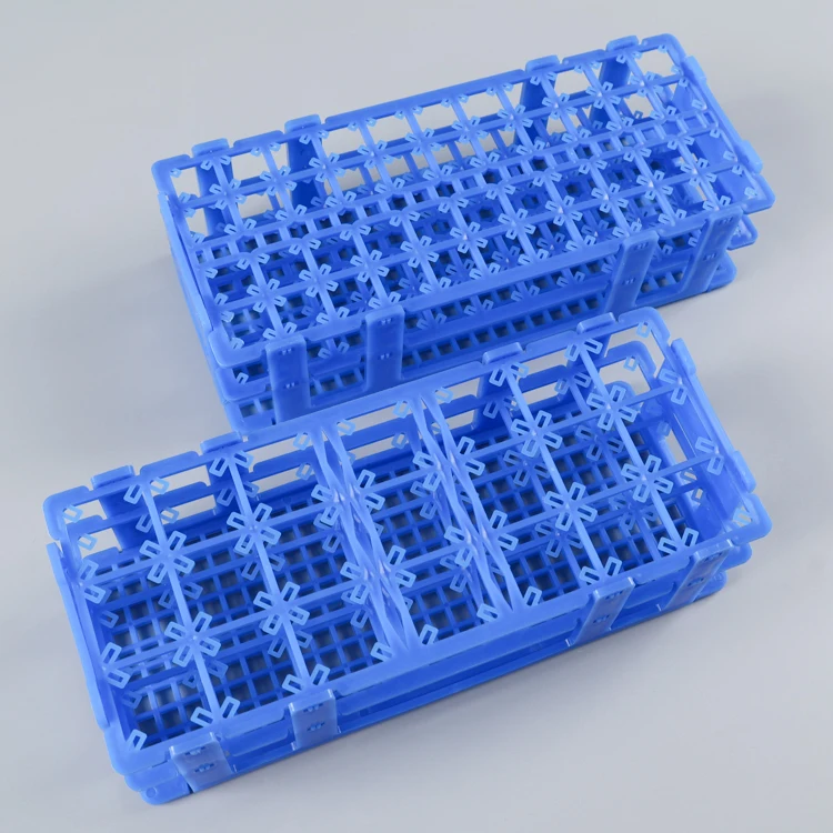 LAB EQUIPMENT plastic test Centrifuge Tube Rack 3 Levels Blue Color Micro Tube Rack
