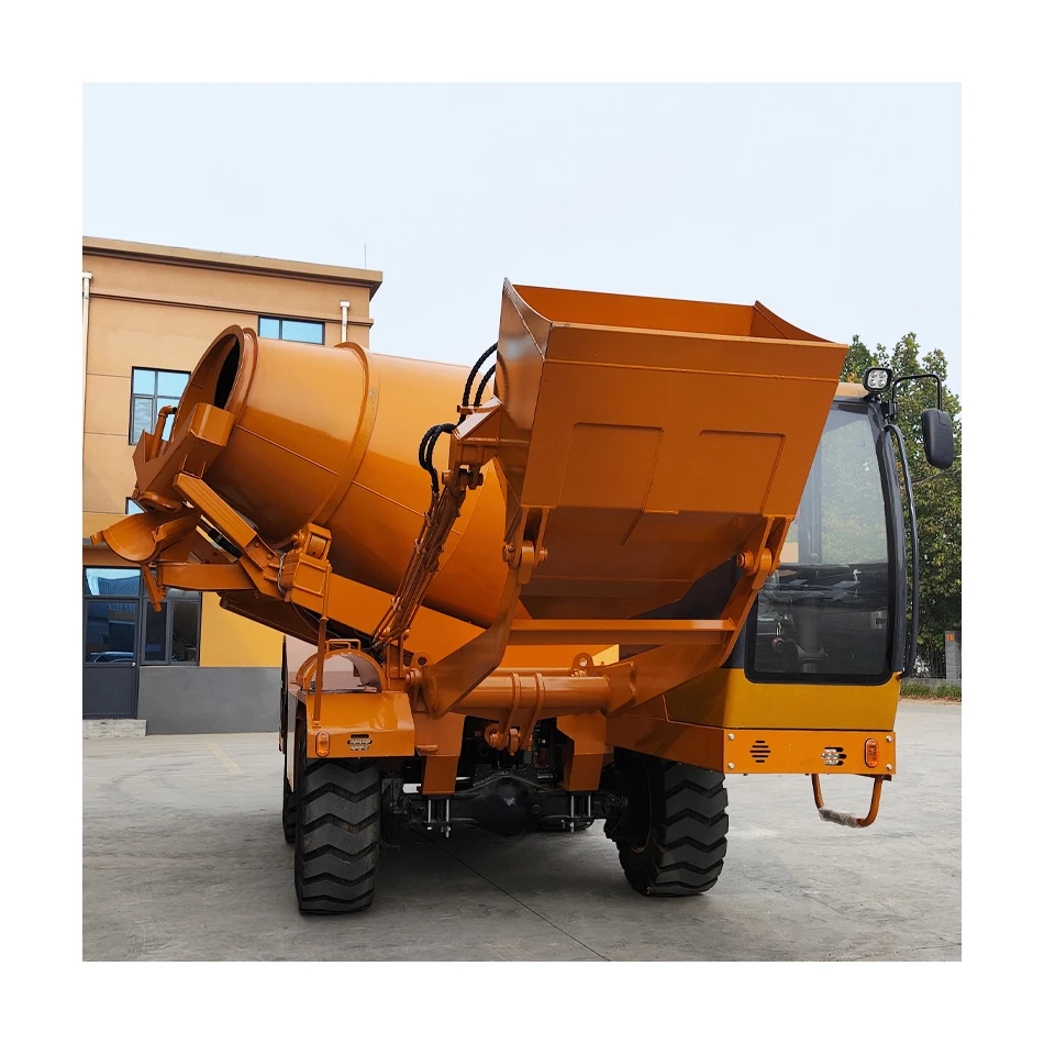 Китайский Shanzhong мобильный Бетономешалка SZ6400 4WD 6.0cbm дизельный самозагружаемый