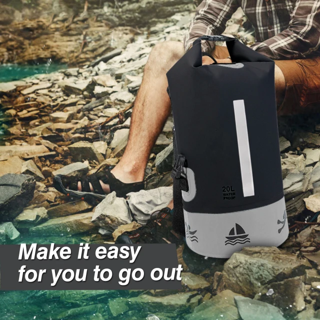 Customized logo 10L 25L 40L Water proof Ocean pack dry bag foldable travel duffle bag for outdoor sporting