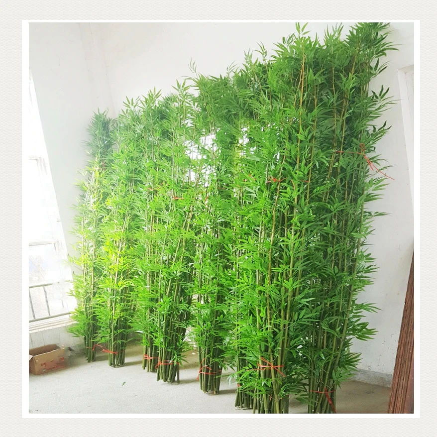 wholesale plastic bonsai indoor decor fake bamboos leaves plant for sale artificial bamboo tree