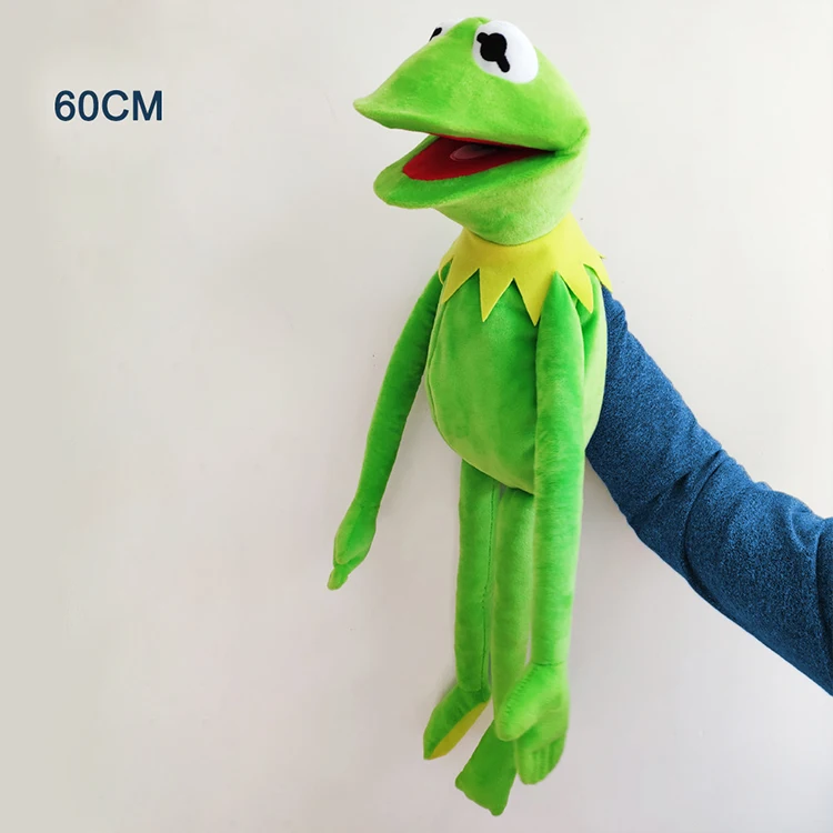 Wholesale Hot Sell Green Kermit Frog Puppet Plush Doll Frog Hand Puppets