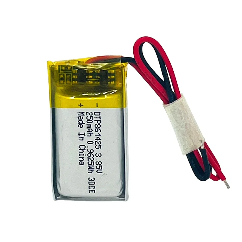 OEM LiPo Li-polymer 861425 3.2V 3.7V 250mAh Rechargeable Lithium Polymer Battery 3.7V Li ion Battery Batteries