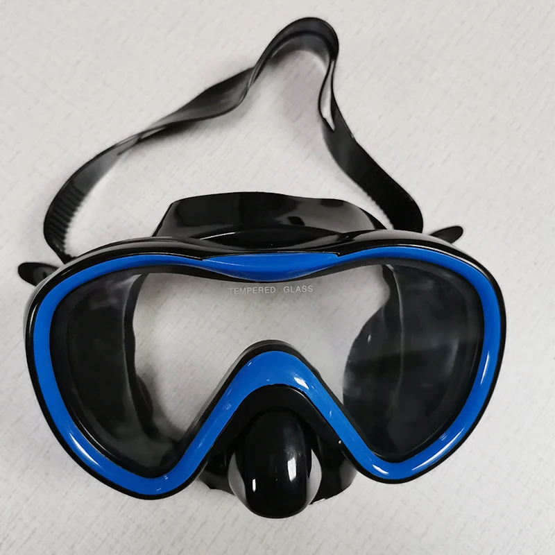 2020 new item of silicone snorkeling set and silicone diving masks and snorkel set,no leaking and anti-fog,tempered glasses set