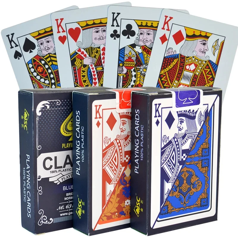 Wholesale PVC new pattern plastic waterproof playing cards adult board game 58*88mm card entertainment playing cards