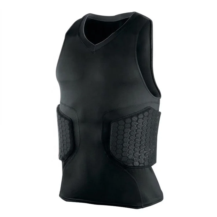 safe guard sports padded compression singlet Protection Padded Top wear