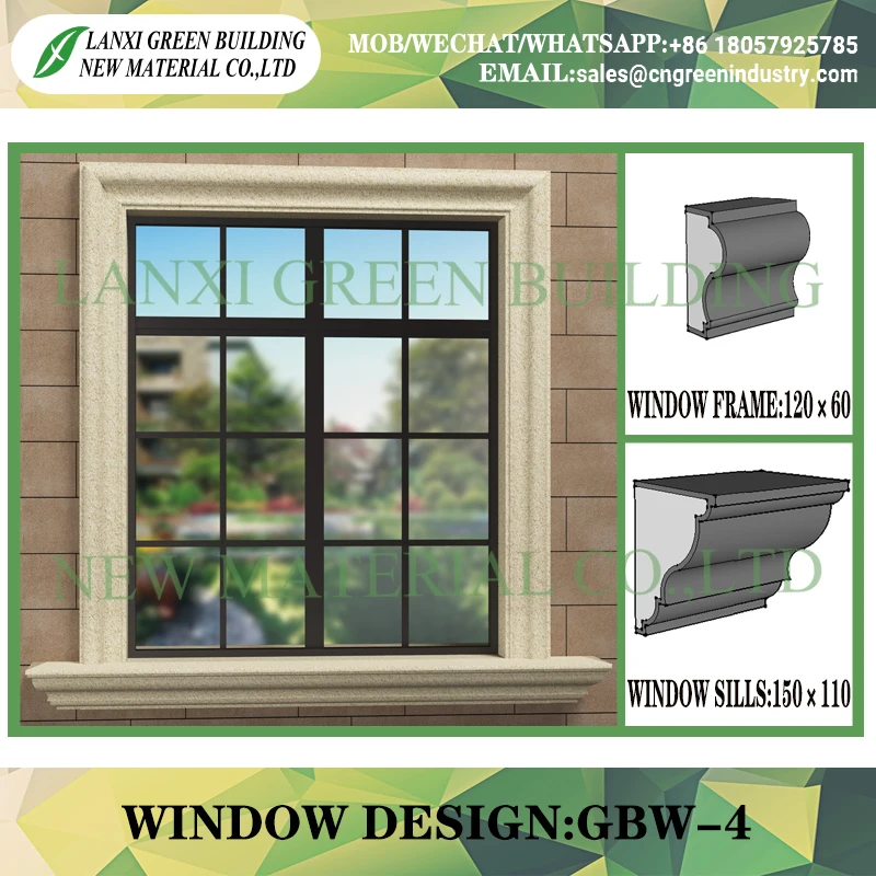 
EPS Architectural Ornamental exterior foam mouldings Exterior Polystyrene 