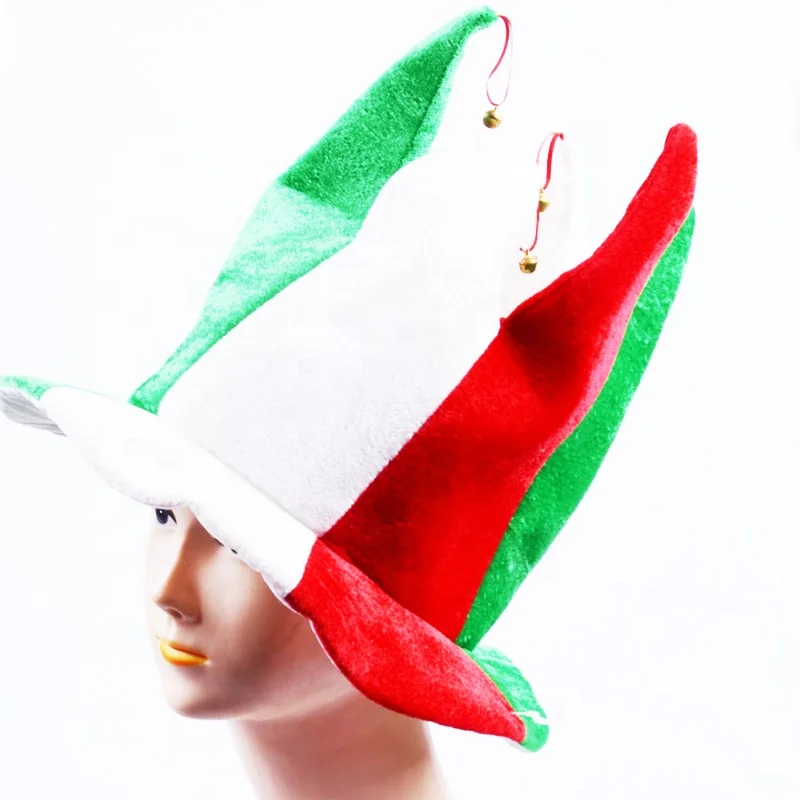 Promotion multicolor Halloween  Crown hat Unisex Funny Italy jester costume Hat