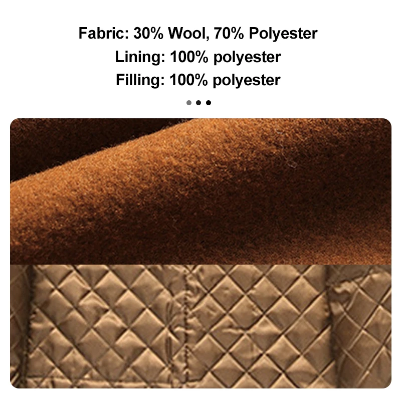 Enerup готовый к отправке оптовая продажа лидер продаж Повседневная Деловая шерстяная куртка средней длины