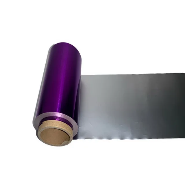 
hair dressing coloring aluminum embossed colored foil for hair salon 