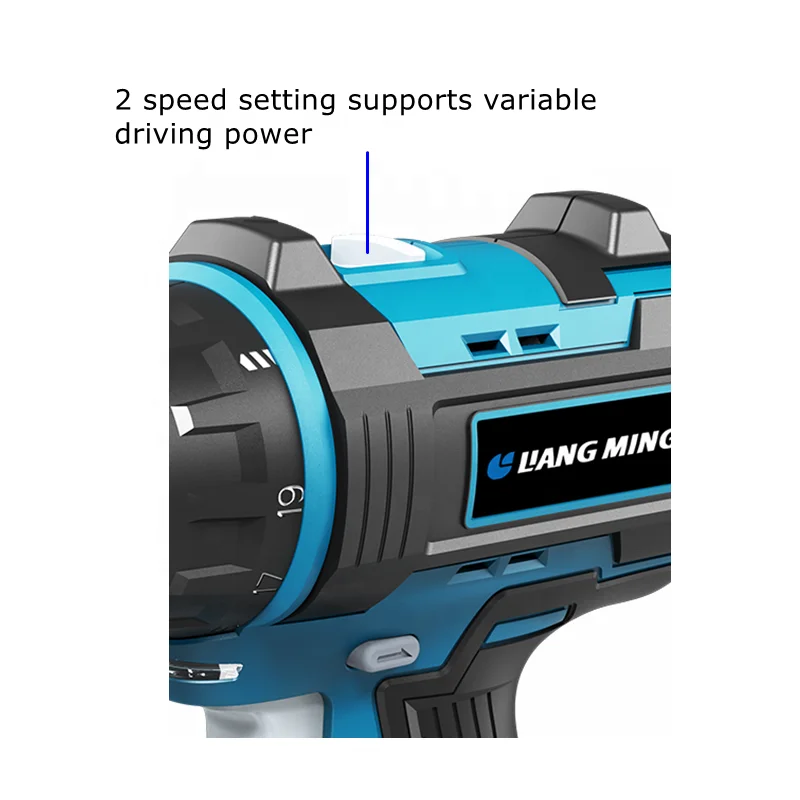 High Perfomance 19+1 torque 18V Li-ion/lithium battery pack Rapid Charging Cordless Brushless HEX Drill with LED Light HD-B0418E