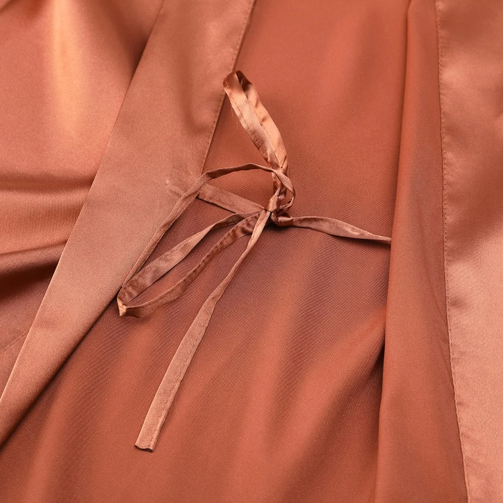 133 colors cheap robe women kids kimono style wedding birthday bridesmaid satin silk bathing robes