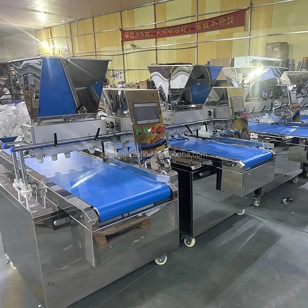 Multi-functional cake depositor machine  cup cakes making machine  muffin  swiss roll make machine