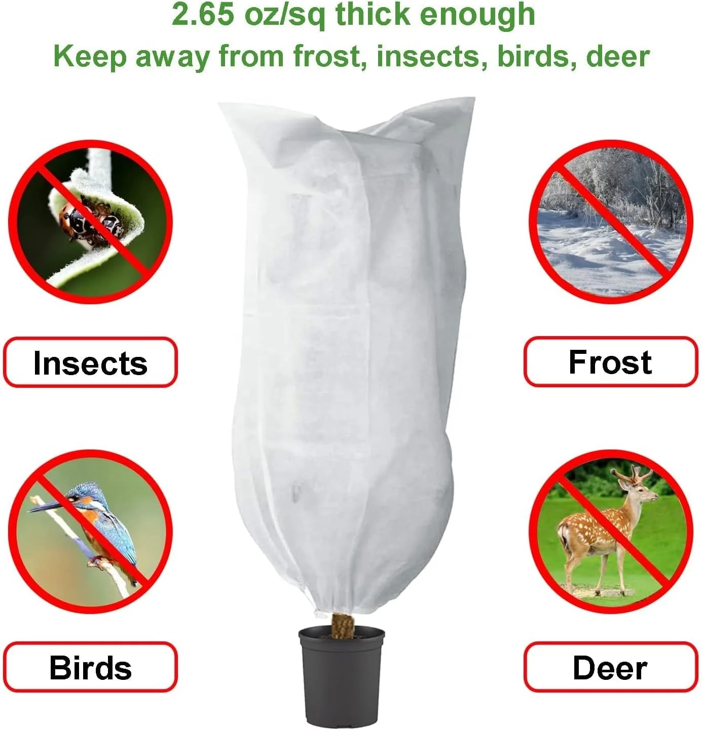 PP Spunbond Nonwoven Fabric Frost Protection Bags  for Greenhouse