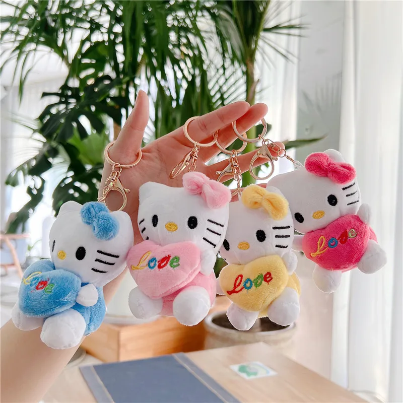 Оптовая продажа кукла Hello Kitty на заказ плюшевая игрушка Кэти мини-кошка брелок мягкая для детей товары дня рождения подарок