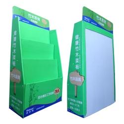 Custom floor retail store Kitchenware products promotion exhibition Bamboo wood cutting board Acrylic Cardboard Display Stand