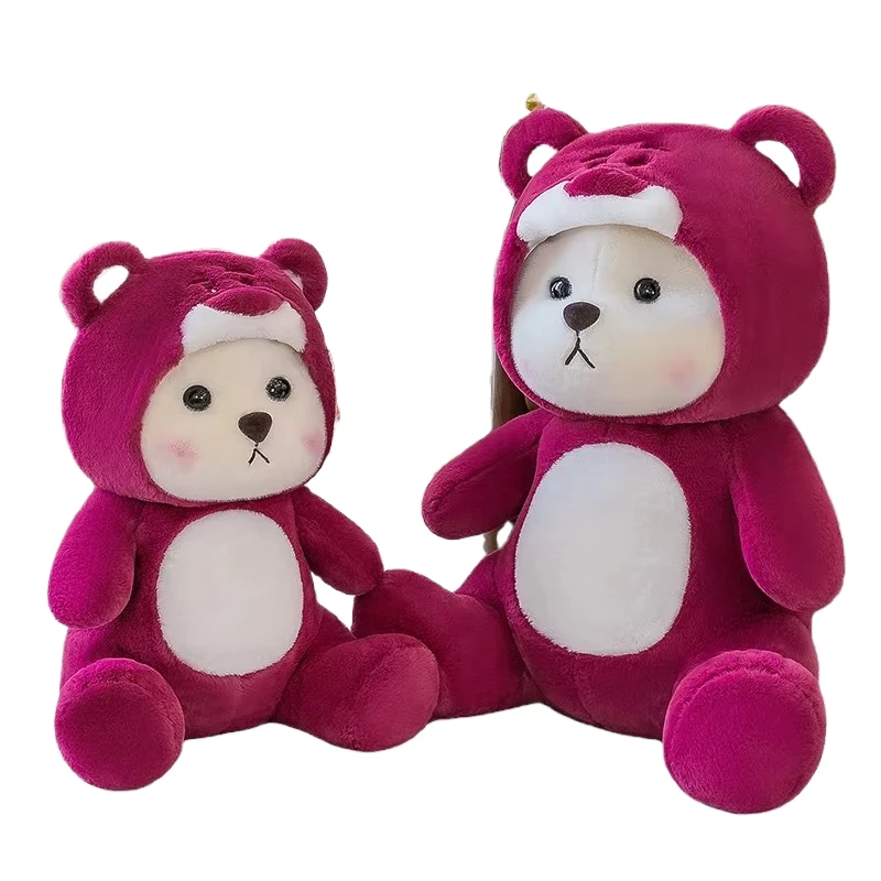 HL Hot Selling Lina Bear Transformation Strawberry Bear Doll Plush Toy Kids Gift Stuffed Teddy Bear Plush Dolls