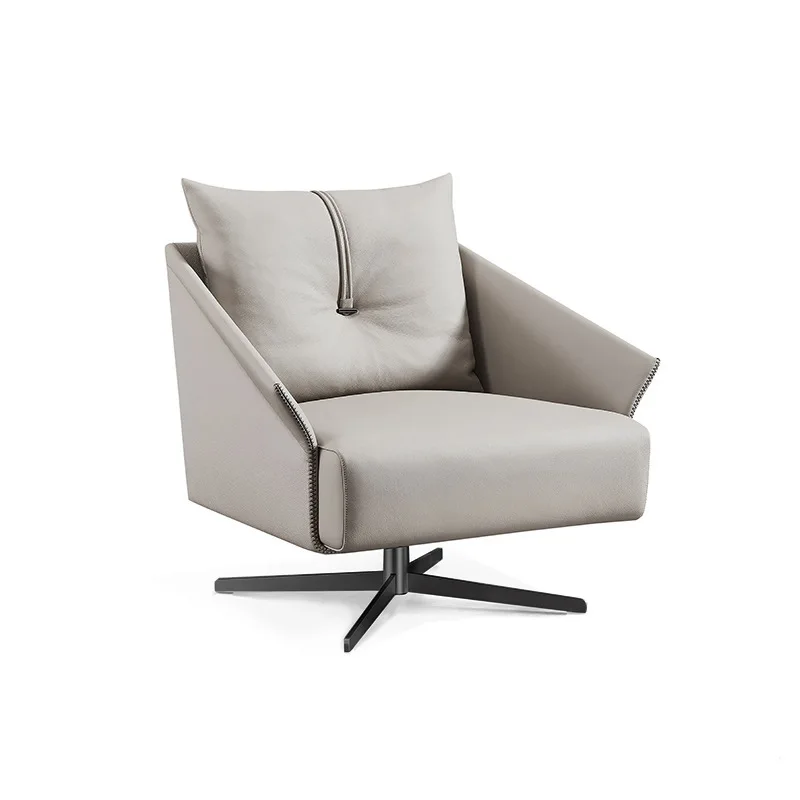 2021 hot sale modern design relax living room furniture Spin recliner leather lounge chair