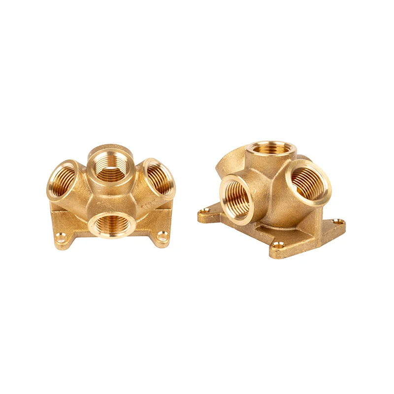 Brass Pneumatic Quick Joint for Gas Pipeline Tube Water round Pipe Fitting with Threaded Connector Casting Technics