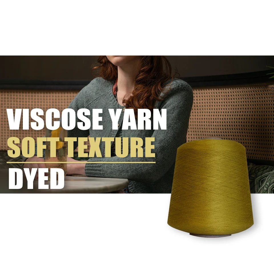 100 Viscose Filament Yarn 30S/2 Yarns Stock For Sale Luster Moisture Absorbent Breathable Mercerized Cotton Anti-winkle Yarn