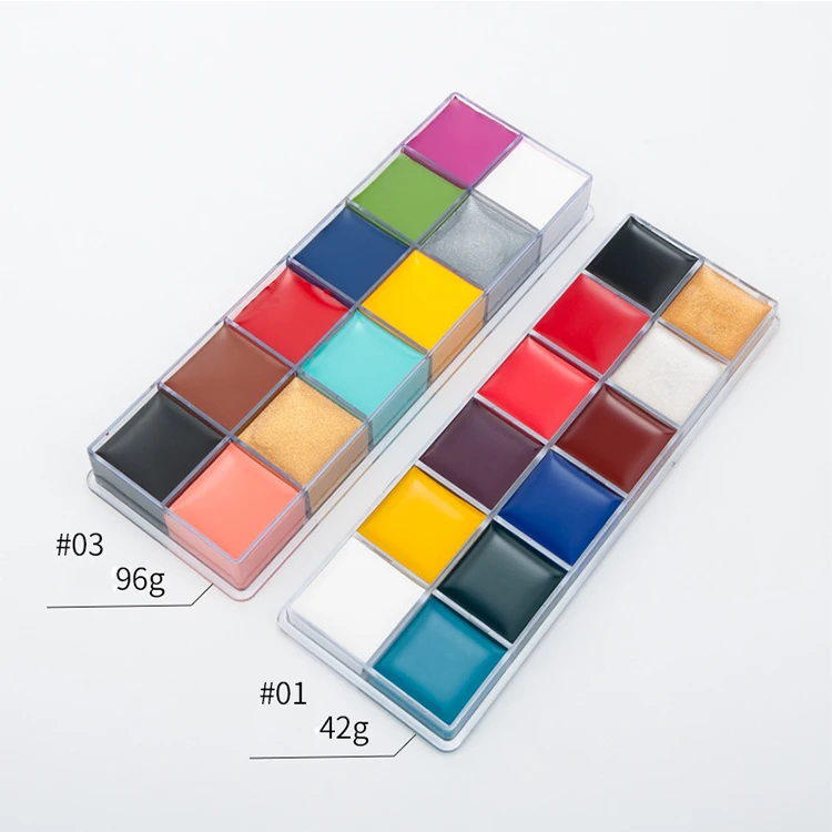 Painting Supplies Palette Kit Sticks Halloween Football Kids Makeup Glow The Dark Cream Face Paint