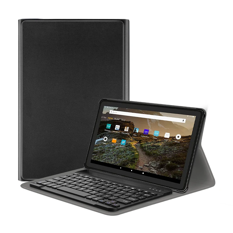 Detachable keyboard case for amazon fire hd 10 2021 wireless keyboard