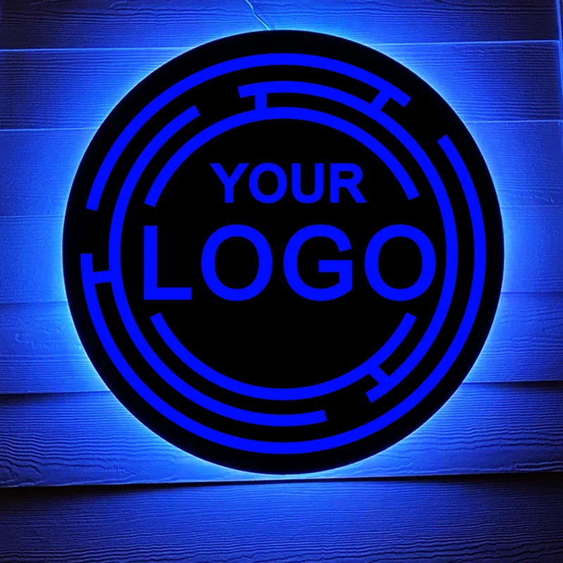 Coffee Custom Metal Led Logo Metal Neon Sign Wall Business Ice Cream Shop Advertising Board Logo Sign LED Neon Light Custom