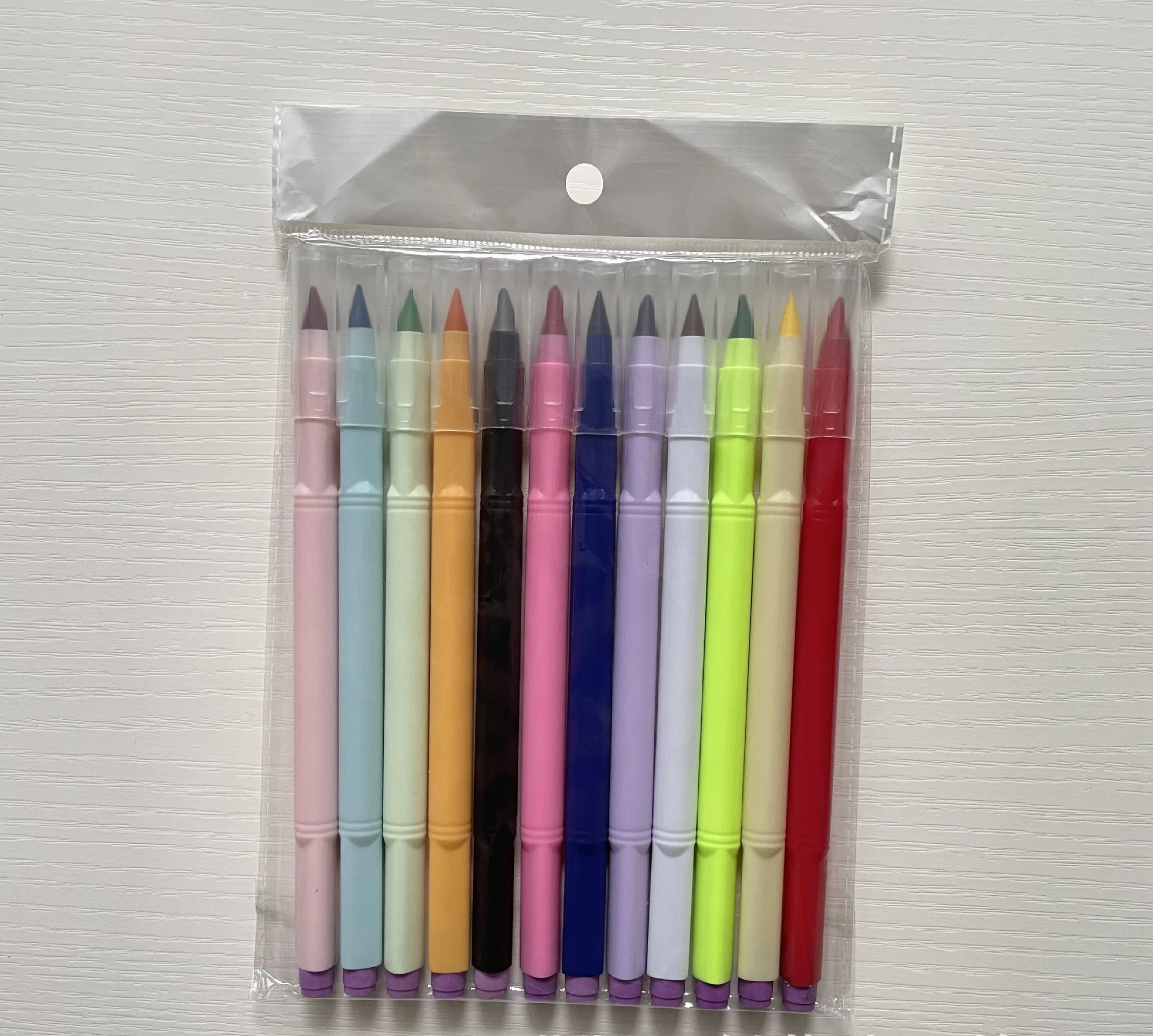 Hot Office School Supplies Cute Multicolor Gradient Colored Pencils Erasable Pencils for Students