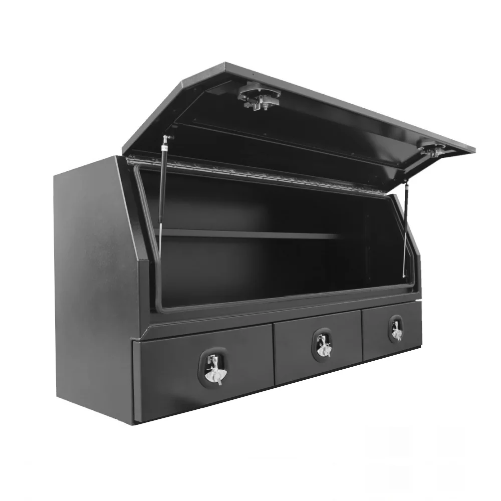 Алюминиевый ящик для инструментов с выдвижными ящиками и полками коробка хранения грузовиков